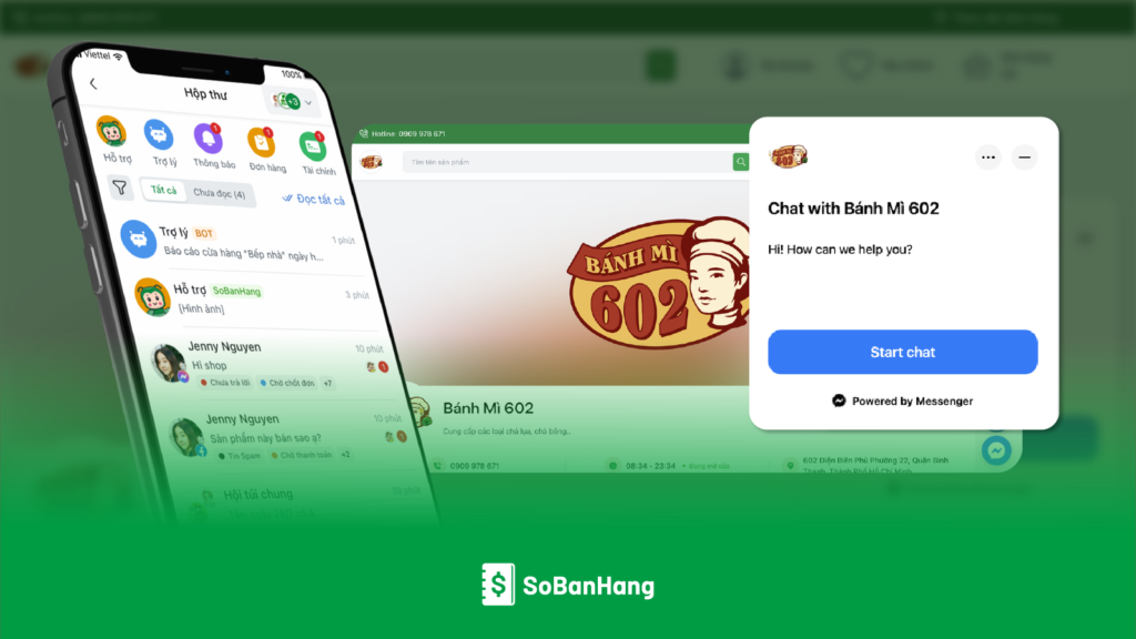 Hướng dẫn kết nối Chat Messenger trang Fanpage lên Cửa hàng Online