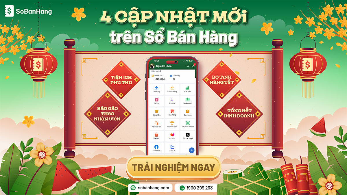 4 cập nhật nóng hổi trên Sổ Bán Hàng