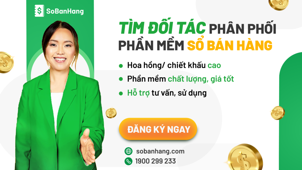 Tìm kiếm đối tác phân phối phần mềm Sổ Bán Hàng